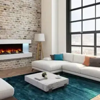 Modern living room electric fireplace